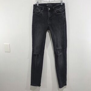 American Tall Dylan Slim‎ Fit Jeans Men's 30x36 Long Distressed Onyx Black Denim